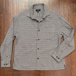 Banana Republic Men’s Multicolor Houndstooth Shirt, Thicker Material, Size Med